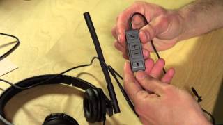 Logitech USB H570e Corded DoubleEar Headset Review and audio sample  981000574 [upl. by Krenn]