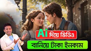 এআই দিয়ে কার্টুন ভিডিও তৈরি করে ইনকাম  How to Earn Money by Ai [upl. by Yelrahc138]