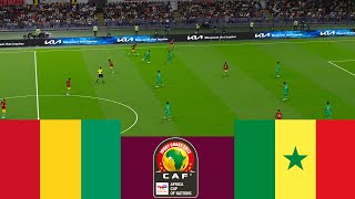 Guinea 0 vs 2 Senegal LIVE CAF 2024 match highlights  Video game simulation PES 2021 [upl. by Lleder]