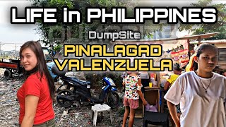 UNSEEN POVERTY LIFE in VALENZUELA EXTREME Walk at DUMPSITE PINALAGAD VALENZUELA PHILIPPINES 4K 🇵🇭 [upl. by Derry]