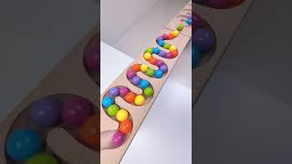 marble Run Race ASMR 85 Wooden Wave Course Colorful Marbles marblerun marblerunrace asmr [upl. by Ynneg62]