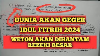 7 weton akan dihantam REZEKI besar di tahun 2024 RAMALAN PRIMBON JAWA [upl. by Akerboom]