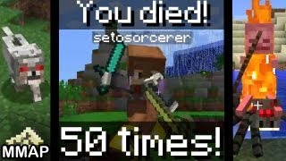 Minecraft 50 More DEATHS in 7 Minutes 501 [upl. by Limhaj]