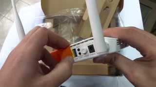 DLink DSL2750U Wireless N 300 ADSL Router unboxing [upl. by Ahsuat]