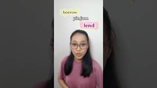 Borrow vs Lend Harus tau bedanya learnenglish [upl. by Wachtel]