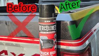 PERFECT BEDLINER EVERY TIME  How to spray on Herculiner [upl. by Soirtimid]