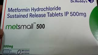 Metsmall 500 mg Tablet SR View Uses Side Effects Price in hindi [upl. by Nessah]