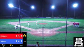 WaterlooValley Wingnuts Legion Baseball vs ETC Knights 61724 [upl. by Saturday]