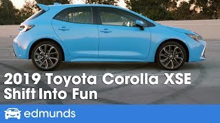 2019 Toyota Corolla Hatchback XSE Review  Shift Into Fun  Edmunds [upl. by Algernon763]