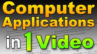 Full Computer ApplicationsCode 165 Revision in 1 Video  Class10thBoards 2024 [upl. by Ellevel]