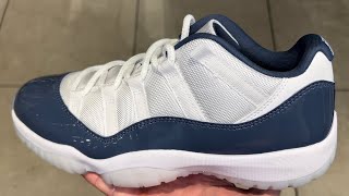 Air Jordan 11 Low Diffused Blue Retro Shoes [upl. by Zsamot]