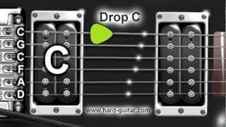 Drop C Guitar Tuner C G C F A D Tuning [upl. by Veal]