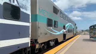 Ocbus Amtrak And Metrolink Trains At San Clemente Irvine Costa Mesa And San Juan Capistrano 81023 [upl. by Chloe809]