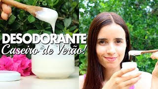 Meu DESODORANTE CASEIRO de VERÃO  REFRESCANTE  100 natural e vegano [upl. by Elfie]