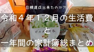 【アラフィフ一人暮らし】2022家計簿総まとめ！｜前半は明治アイスの福袋的なやつ [upl. by Sarazen]