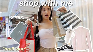 SHOPPING VLOG 🛍️ huge clothing haul back to school essentials buying a new wardrobe  fit inspo [upl. by Hooper]