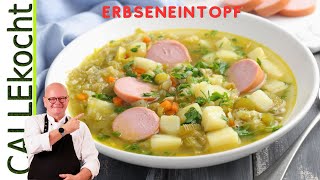 Leckere Erbsensuppe mit buntem Gemüse und Kartoffeln Omas Rezept [upl. by Germain204]