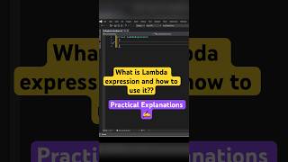 Lambda expressions and LINQ in C coding shorts linq lambdaexpression csharp delegates [upl. by Narayan]