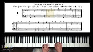 Czerny Op 599 No 1 Tutorial Video Practical Method for Beginners on the Pianoforte [upl. by Mariam733]