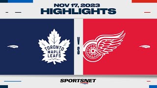 NHL Highlights  Maple Leafs vs Red Wings  November 17 2023  Global Series Sweden [upl. by Niarda124]