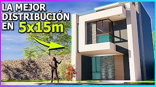 🔴LA CASA CON LA MEJOR DISTRIBUCION EN 5X15m 🔥 [upl. by Dreda]