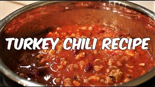 Healthy Turkey Chili Recipe  Meal Prep [upl. by Nevanod317]