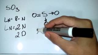 Notação de Lewis SO3 ligação quimica [upl. by Ennovihc906]