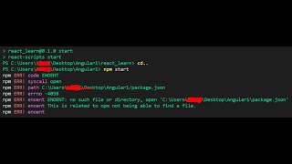 npm ERR enoent ENOENT no such file or directory with SOLUTION [upl. by Inavoy]