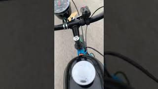 49cc motorized bike vs 196 coleman mini bike [upl. by Abrahams]