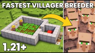 Minecraft Easiest Villager Breeder in 121Tutorial [upl. by Valenta]