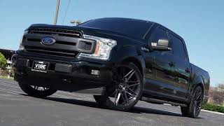 Rolling Tough Ford F150 on 24quot Velgen VFT9 Brushed Wheels  Visual Feast [upl. by Ym]