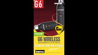 UNBOXING ACEMIC G6 XLR Stage Wireless  Inalámbrico compacto  GMX [upl. by Honig757]