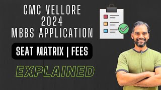 CMC Vellore 2024 Application explained 🌟 [upl. by Flss138]