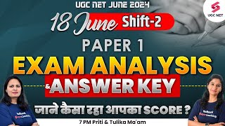 UGC NET 2024 Paper 1 Exam Analysis Shift2  UGC NET Paper 1 Answer Key and Exam Analysis Discussion [upl. by Anovad]