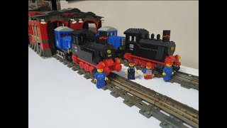 Lego 40th anniversary train 40370 comparison with 7810 [upl. by Suoivatnod]