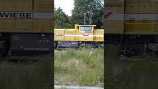 19 sec G 1700 Vossloh von Wiebe mit Zweiseitenkastenkippwagen train trainspotting [upl. by Llebasi]