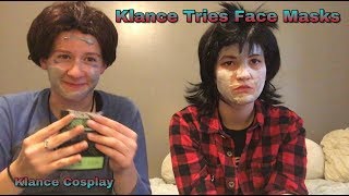 Klance Tries Face Masks Voltron Cosplay [upl. by Naitsihc]