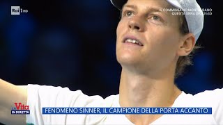 Fenomeno Sinner il campione della porta accanto  La Vita in diretta  15112023 [upl. by Tod]