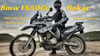 BMW F650GS Dakar  Pure Off Road Modifications  Tips  Review of a Legendary Bike [upl. by Shulem]