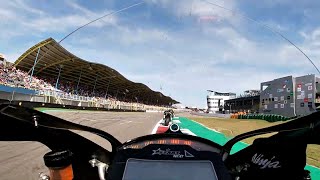 Fastest lap  TT Assen 14392 onboard ZX10R BeNeLux Trophy British Superbike [upl. by Sussi]