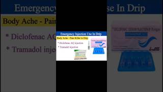 DICLOFENAC AQ amp TRAMADOL injection use in hindi hospital hospital neet icu medical doctor [upl. by Alegre]