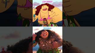 Moana 2 🌊 Original vs Low Budget animation short funny moana2animatiomeme [upl. by Ahsena873]