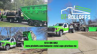 Dumpster Rental Cape Girardeau MO  GT Rolloffs  5734885053 [upl. by Lusa]