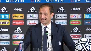 CONFERENZA ALLEGRI RACCONTA L’ADDIO E I 5 ANNI ALLA JUVENTUS POST JUVE ATALANTA 11 [upl. by Poock374]