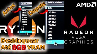 Como aumentar VRAM do seu Vídeo Integrado  GPU com 8GB de VRAM [upl. by Alyce132]