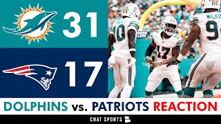 Dolphins INSTANT REACTION amp News After Win vs Patriots Jalen Ramsey Is BACK Tyreek Hill Highlights [upl. by Lekim]