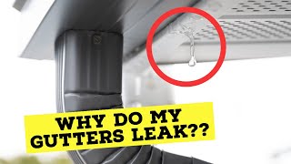 Why Is Water Leaking Behind My Rain Gutter [upl. by Carboni170]