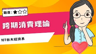 跨期消費理論107台大經濟系 [upl. by Karlise]