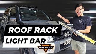 How to install a LED Light Bar to your Roof rack  Auxbeam 5dPro 32quot [upl. by Holle]