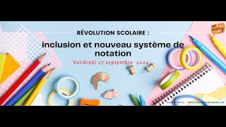 Révolution scolaire  inclusion et nouveau système de notation  Le direct [upl. by Derf]